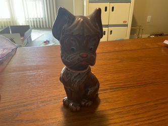 Ceramic dog figurine