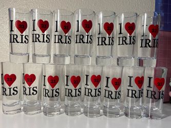 Birthday glass shots