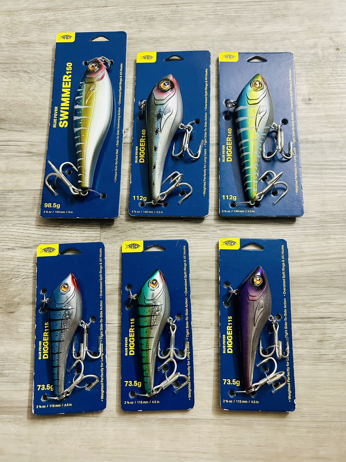 AFTCO Blue Fever Fishing Lures $20/each Take All For $100