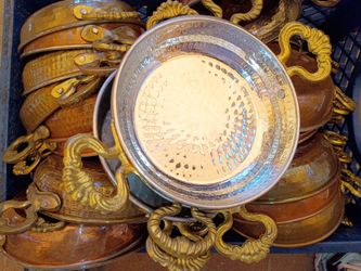 K.sahan 16cm copper/brass/silver turkey pan