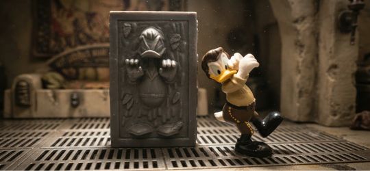 Star Wars / Disney Goofy/Donald Duck (Han Solo frozen in carbonite set) / Star Tours figure set