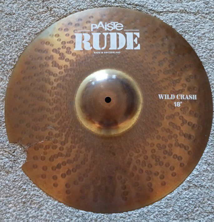 Paiste Rude 18" wild crash drum cymbal