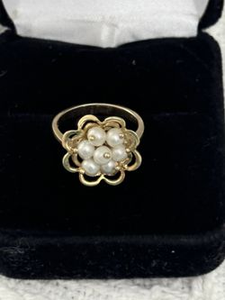 24k Pearl Ring