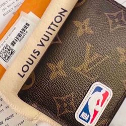 100% Authentic Louis Vuitton x NBA Original Monogram Pocket Organizer Wallet New