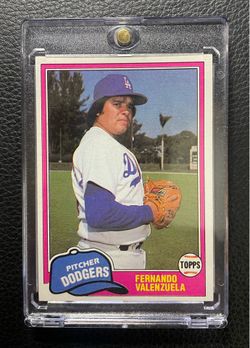 1981 Fernando Valenzuela Topps Traded Rookie Card. Los Angeles Dodgers