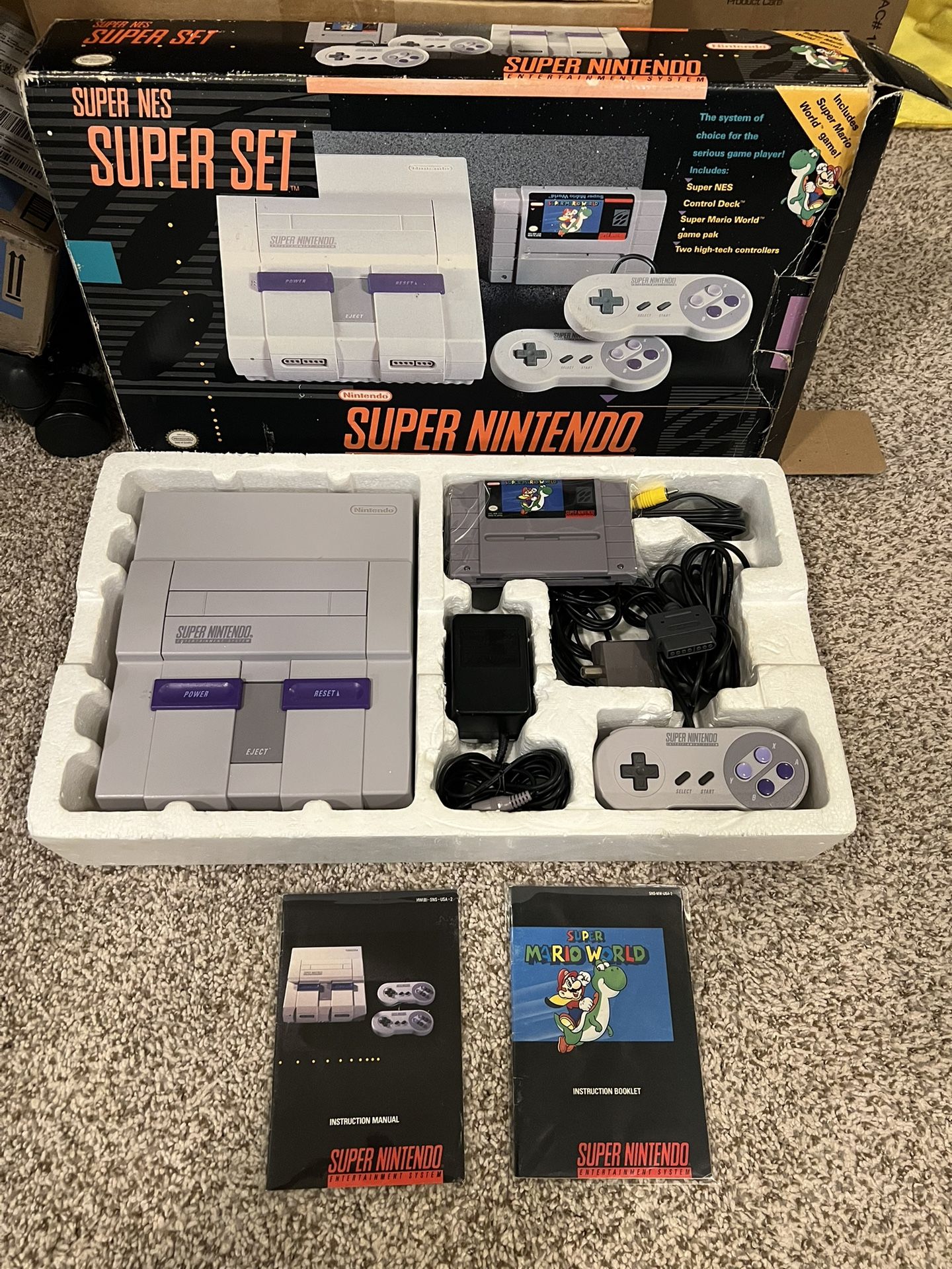 Super Nintendo Super Mario Super Set