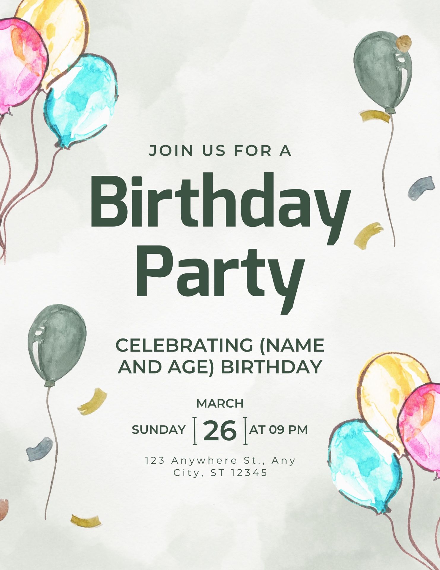 Custom birthday card