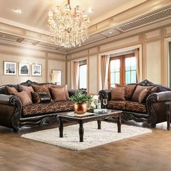 Brand New Brown  Espresso Sofa & Loveseat 