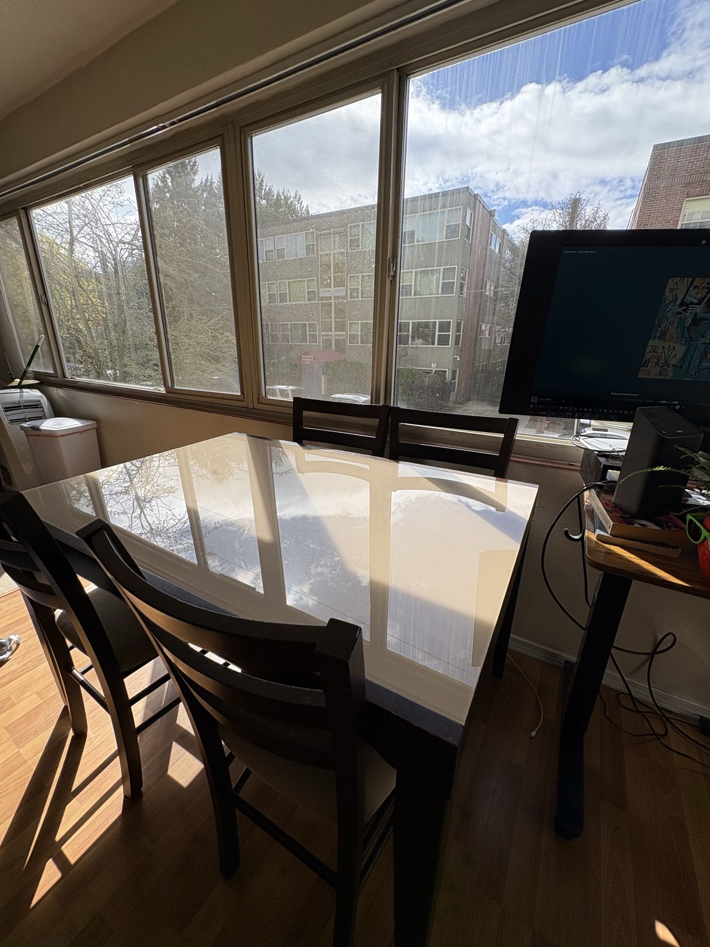 Moving Sale!! Designer Italian Extendable Dining Table + Chairs