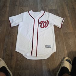 Washington Nationals White Majestic Jersey Robles 16
