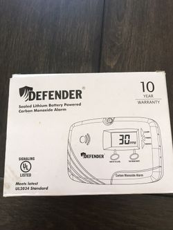 Defender Sealer Lithium Battery Powered Carbon Monoxide Alarm