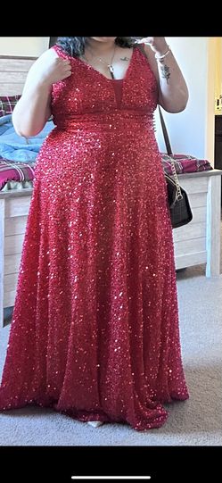 Red Sparkly dress