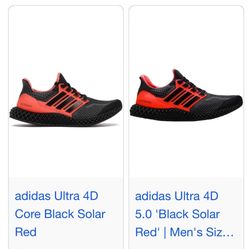 Adidas Ultra 4D Core Black Solar 