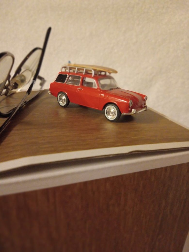 Collectible Volkswagen Surf Wagon With Board