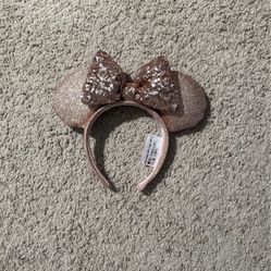 Rose Gold Minnie Mouse Disney Ears