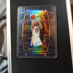 2021-22 Panini Select Concourse Level (Blue Prizm) Steph Curry