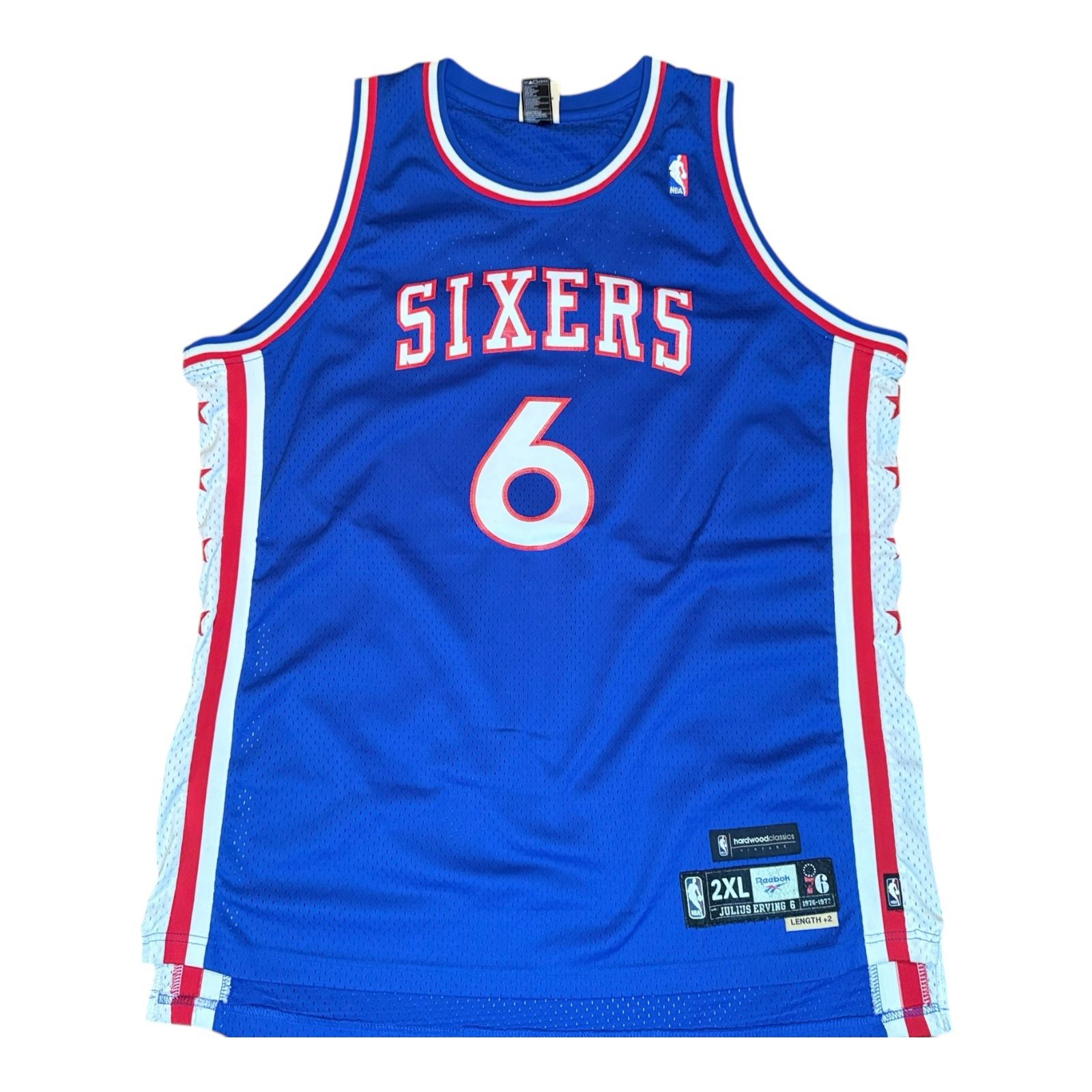JULIUS ERVING (Dr.J) Philadelphia 76ers Away Jersey Size 2XL
