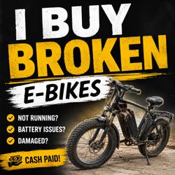 I buy broken e-bikes