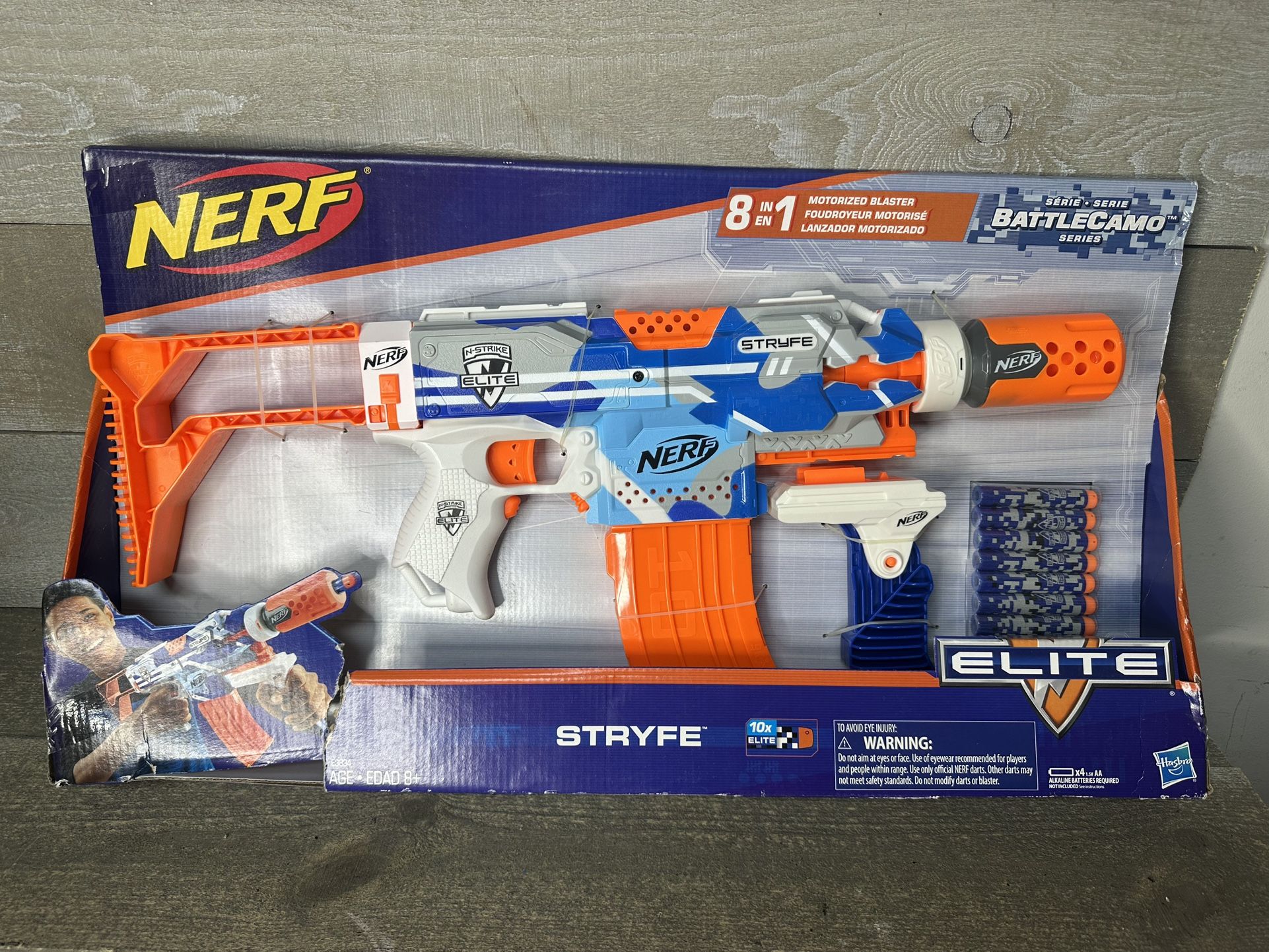 Nerf N-Strike Elite Stryfe BattleCamo Motorized Blaster Battle Camo 8in1 NEW