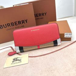 Burberry Lady’s Wallet With Box New 