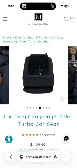 Animals matter luxury dog car seat