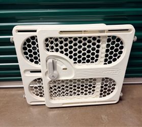White Plastic Dog Gate