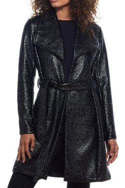 Womens Coat Faux Leather