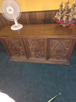 Oak cabinet