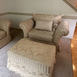 Sofa Chair and Ottoman set