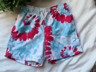 Tie-Dye Swim Trunks Boy Shorts