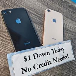 Apple IPhone 8 T-Mobile MetroPCS And Unlocked - PAYMENTS AVAILABLE With $1 DOWN - NO CREDIT NEEDED