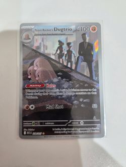 Pokemon TCG Team Rocket's Dugtrio Full Illustration 239/217
