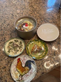 12 days of Christmas plates.