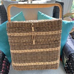 Large Picnic Basket Or Sewing Basket