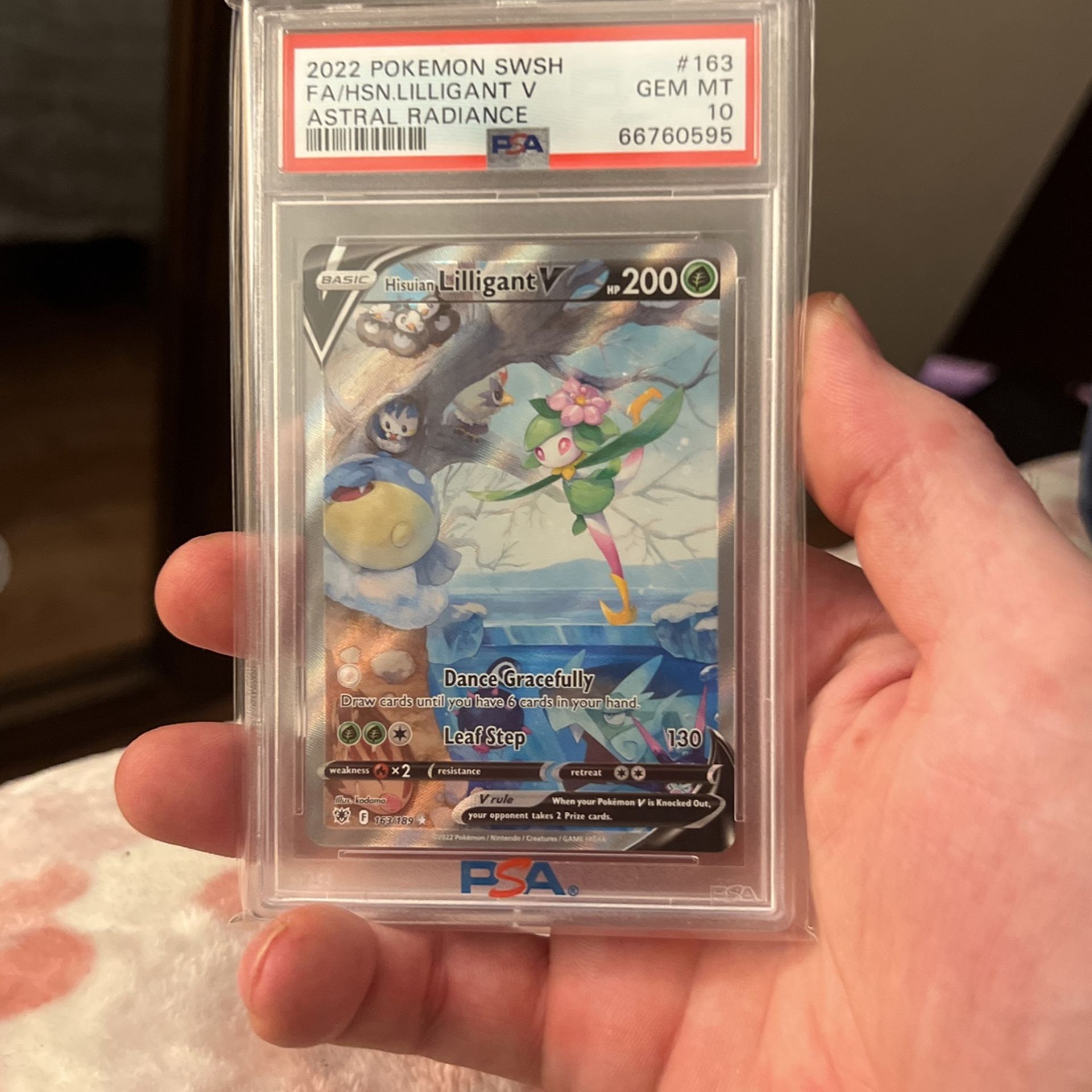 Hisuian Liligant Psa 10 Pokemon Card 