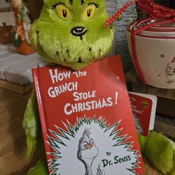 Grinch Plushie And Storybook 