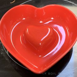 Heart Red Dish