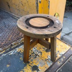 Wooden Plant Stool
