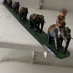 Wooden elephants 1960s