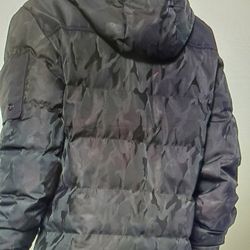 Men's Camo(black/dark Green) Jacket Medium Warm Insulated  Size L  New