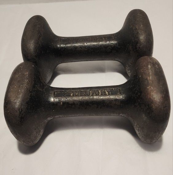 Vintage Strongfort Dumbbells