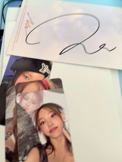 Nayeon “NA” with signed postcard