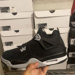 Jordan 4 Retro Black Canvas