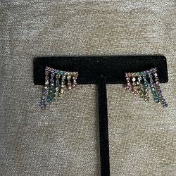 Baublebar Fringe rainbow color earrings