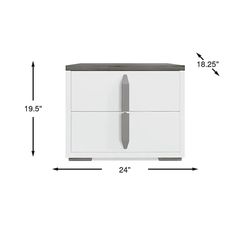 2 Park Slope White Nightstands