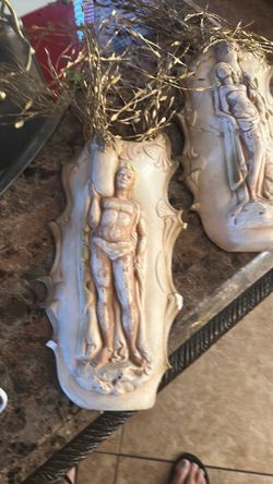 Wall hanging vase set