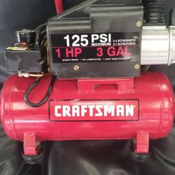 Craftsman (contact info removed)01 1HP 3Gallon 125 PSI Oil-Lubed Horizontal Air Compressor