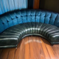 Leather Banquettes + Bar Stools