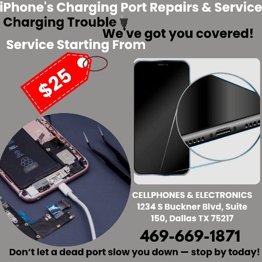 iPhone's Charging Port Repairs & Services-We'Ve Got You Covered-Service Starting From $25