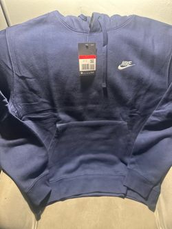 Navy blue pullover hoodie